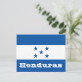 Honduras-Flagge Postkarte (Stehend Vorderseite)