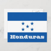 Honduras-Flagge Postkarte (Vorne/Hinten)