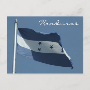 honduras-Flagge Postkarte