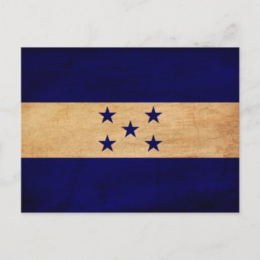 Honduras-Flagge Postkarte (Vorderseite)