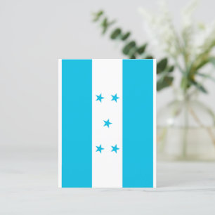 Honduras-Flagge Postkarte