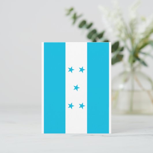 Honduras-Flagge Postkarte (Stehend Vorderseite)