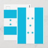 Honduras-Flagge Postkarte (Vorne/Hinten)