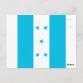 Honduras-Flagge Postkarte (Rückseite)