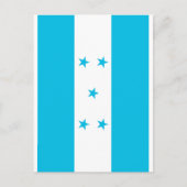 Honduras-Flagge Postkarte (Vorderseite)