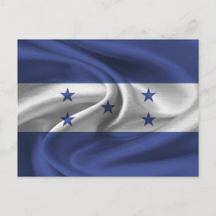 Honduras-Flagge Postkarte