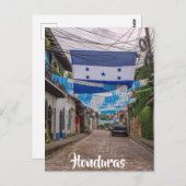 Honduras, Flagge Postkarte (Vorne/Hinten)
