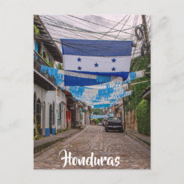 Honduras, Flagge Postkarte