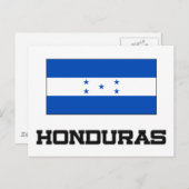 Honduras-Flagge Postkarte (Vorne/Hinten)