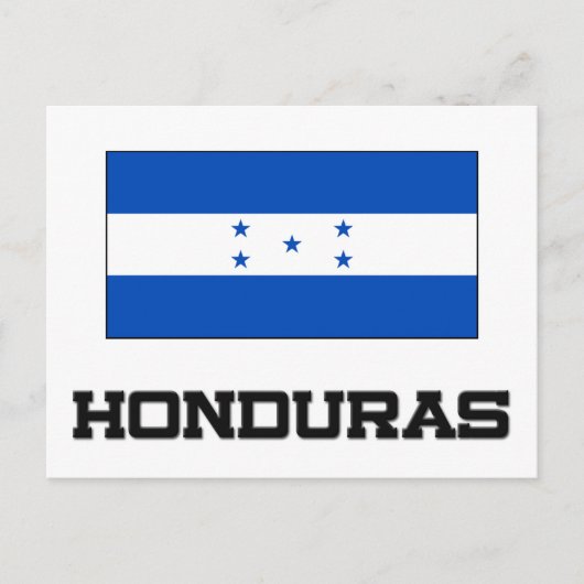 Honduras-Flagge Postkarte (Vorderseite)