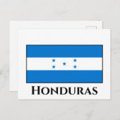 Honduras-Flagge Postkarte (Vorne/Hinten)