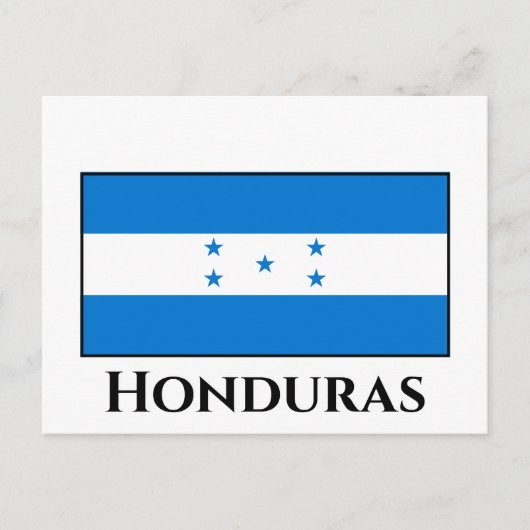 Honduras-Flagge Postkarte (Vorderseite)