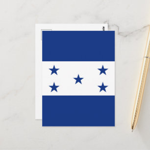 Honduras-Flagge Postkarte
