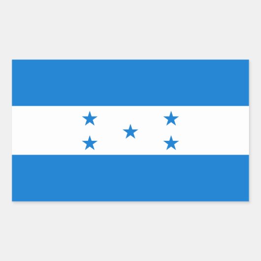 Honduras-Flagge Rechteckiger Aufkleber (Vorderseite)