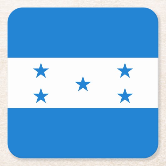 Honduras-Flagge Rechteckiger Pappuntersetzer (Vorderseite)