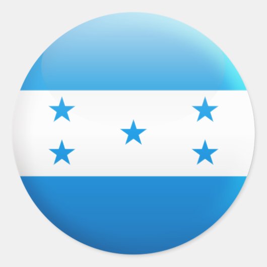 Honduras-Flagge Runder Aufkleber (Vorderseite)