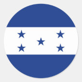 Honduras-Flagge Runder Aufkleber (Vorderseite)