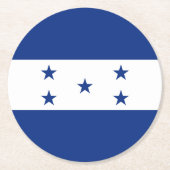 Honduras-Flagge Runder Pappuntersetzer (Vorderseite)