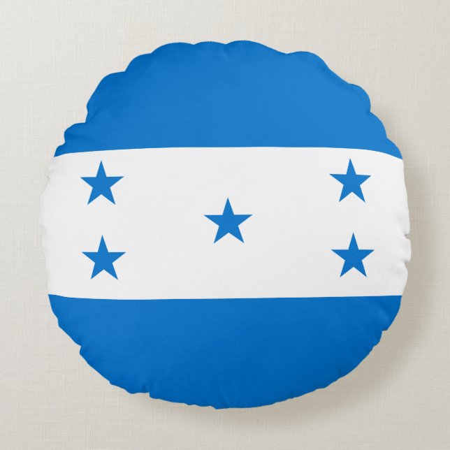 Honduras-Flagge Rundes Kissen (Vorderseite)