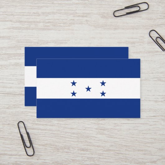 Honduras-Flagge Visitenkarte (Vorderseite/Rückseite Beispiel)