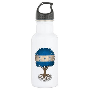 Honduras-Flaggen-Baum des Lebens kundengerecht Edelstahlflasche