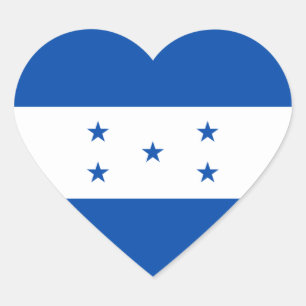 Honduras-Flaggen-Herz-Aufkleber Herz-Aufkleber