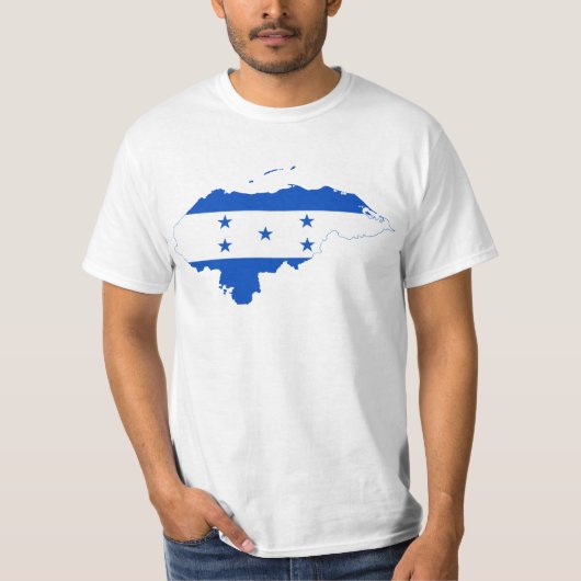 Honduras-Flaggen-Karte HN T-Shirt (Vorderseite)