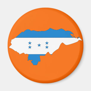 Honduras-Flaggenkarte Magnet