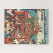   Honduras Fuerte de Santa Barbara Retro poster Puzzle (Horizontal)