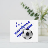 Honduras Fußball-Stars Fußball-Artwork-Design Postkarte (Stehend Vorderseite)