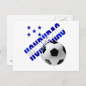 Honduras Fußball-Stars Fußball-Artwork-Design Postkarte (Vorne/Hinten)