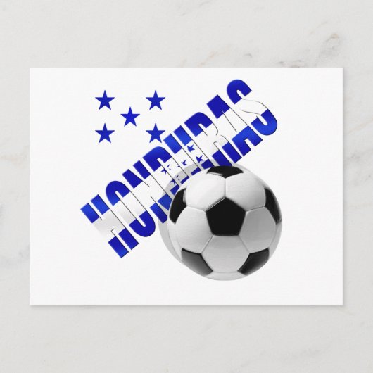 Honduras Fußball-Stars Fußball-Artwork-Design Postkarte (Vorderseite)