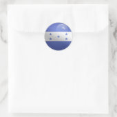 Honduras Glossy Circle Flag Runder Aufkleber (Tasche)