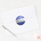 Honduras Glossy Circle Flag Runder Aufkleber (Umschlag)