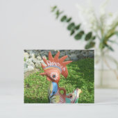 Honduras-Hahn Postkarte (Stehend Vorderseite)