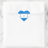 Honduras Heart Sticker, Patriotic Honduras Flag Herz-Aufkleber (Tasche)