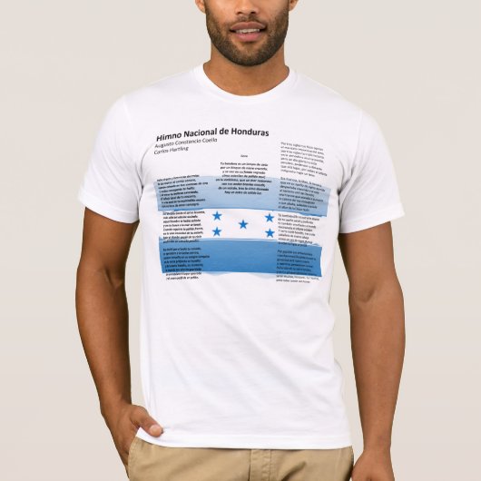 Honduras - Himno Nacional de Honduras T-Shirt (Vorderseite)