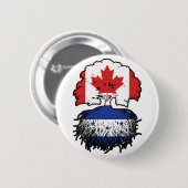 Honduras Honduran Canadian Tree Roots Flag Button (Vorne & Hinten)