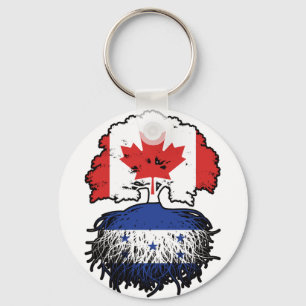 Honduras Honduran Canadian Tree Roots Flag Schlüsselanhänger