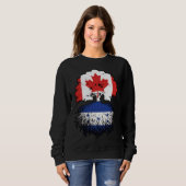 Honduras Honduran Canadian Tree Roots Flag Sweatshirt (Vorne ganz)