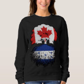 Honduras Honduran Canadian Tree Roots Flag Sweatshirt (Vorderseite)