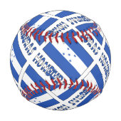 Hondúras Honduran Flag Black Personalization Baseball (Rückseite)