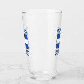Honduras Honduran Flag Blue Personalization Glas (Links)