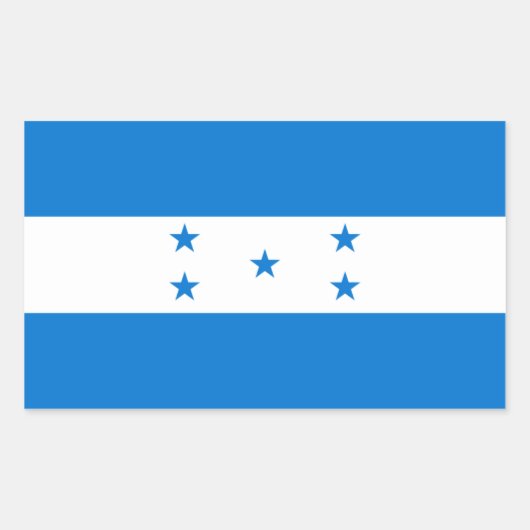 honduras/honduranische Flagge Rechteckiger Aufkleber (Vorderseite)