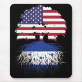Honduras Honduras American USA Tree Roots Flag Mousepad (Vorne)