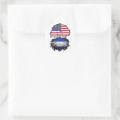 Honduras Honduras American USA Tree Roots Flag Runder Aufkleber (Tasche)
