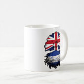 Honduras Honduras British UK Tree Roots Flag Kaffeetasse (VorderseiteRechts)