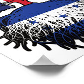 Honduras Honduras British UK Tree Roots Flag Poster (Ecke)