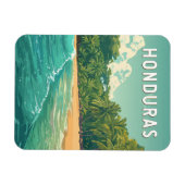 Honduras Illustration Travel Art Vintage Magnet (Horizontal)