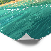 Honduras Illustration Travel Art Vintage Poster (Ecke)